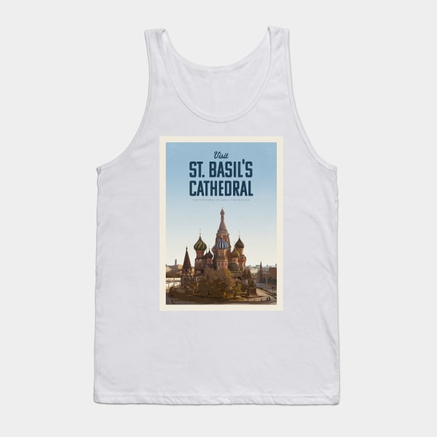 Visit St. Basil's Cathedral Tank Top by Mercury Club